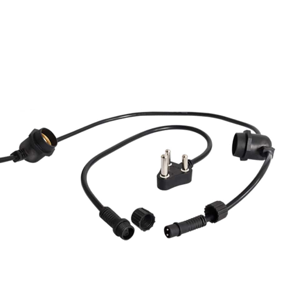 The Lighting Club Outdoor Aluminium String Lights Black WSC008 STRING 6007226081671